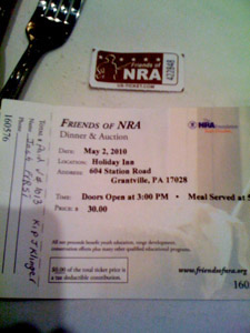 NRA Banquet in Palmyra, PA