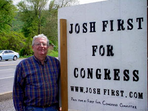 Carl Fox installed this sign in Perry County