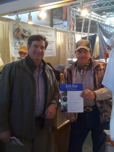 Larry Zearing and Josh First at Eastern Outdoors Sports Show